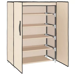 Lumarko Szafka na buty, kremowa, 60x28x90 cm, materiałowa - Szafki na buty - miniaturka - grafika 6