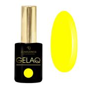 Lakiery hybrydowe - Gelaq Nr 217 Neon Lakier Hybrydowy UV - Nasycony Żółty - miniaturka - grafika 1