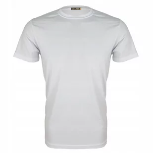 Koszulka Męska T-Shirt Sportowy T Shirt Bawełniany Gładki Biały Xl - Koszulki męskie - miniaturka - grafika 1