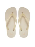 Klapki i japonki damskie - Calvin Klein Jeans Japonki Beach Sandal Flatform Tpu YW0YW01830 Écru - miniaturka - grafika 1