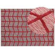 Dywany - Lumarko Dywan bawełniany 160 x 230 cm czerwony SIVAS - miniaturka - grafika 1