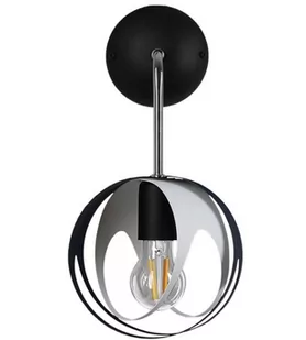 Lampex Ball kinkiet 1-punktowy czarny/biały LPX0099/K - Lampy ścienne - miniaturka - grafika 1