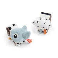 Zabawki sensoryczne - Done by Deer Zabawka na Rączkę 2 szt Happy Clouds Blue - miniaturka - grafika 1