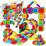 Klocki - Klocki konstrukcyjne kreatywne wafle jeżyki 140szt - miniaturka - grafika 1