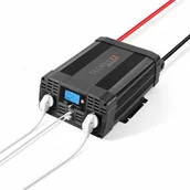 Przetwornice samochodowe - Falownik Inwerter Samochodowy Technaxx 2000W, Usb, 2X Gniazdko (Czarny) - miniaturka - grafika 1
