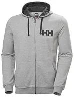 Bluzy męskie - Helly Hansen Helly-Hansen męska bluza z kapturem z logo Hh na całej długości szary szary melanż L 34163_949-L - miniaturka - grafika 1