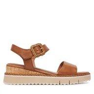 Sandały damskie - Sandały Tamaris 1-28247-46 Brązowy - miniaturka - grafika 1