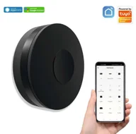 Piloty - Uniwersalny pilot WiFi IR TUYA SmartLife Czarny NEO - miniaturka - grafika 1