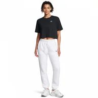 Spodnie sportowe damskie - Damskie spodnie treningowe Under Armour UA Armour Fleece Pro Gym Pt - białe - UNDER ARMOUR - miniaturka - grafika 1