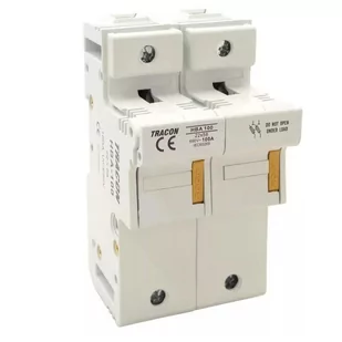 Modułowa podstawa bezpieczników cylindrycznych 100A 22x58mm  HBA-2P-100 - Gniazdka elektryczne - miniaturka - grafika 1