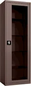 Meble i wyposażenie gabinetów medycznych - MD/1s.8017 szafa lekarska 1-skrzydłowa 1-komorowa brązowa - miniaturka - grafika 1