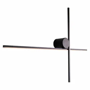 Kinkiet ścienny Arne W0369 Maxlight LED 10W 3000K IP44 nowoczesny metalowy czarny - Lampy ścienne - miniaturka - grafika 1