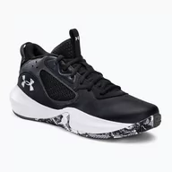 Buty sportowe męskie - Buty do koszykówki męskie Under Armour Lockdown 6 black/white - miniaturka - grafika 1