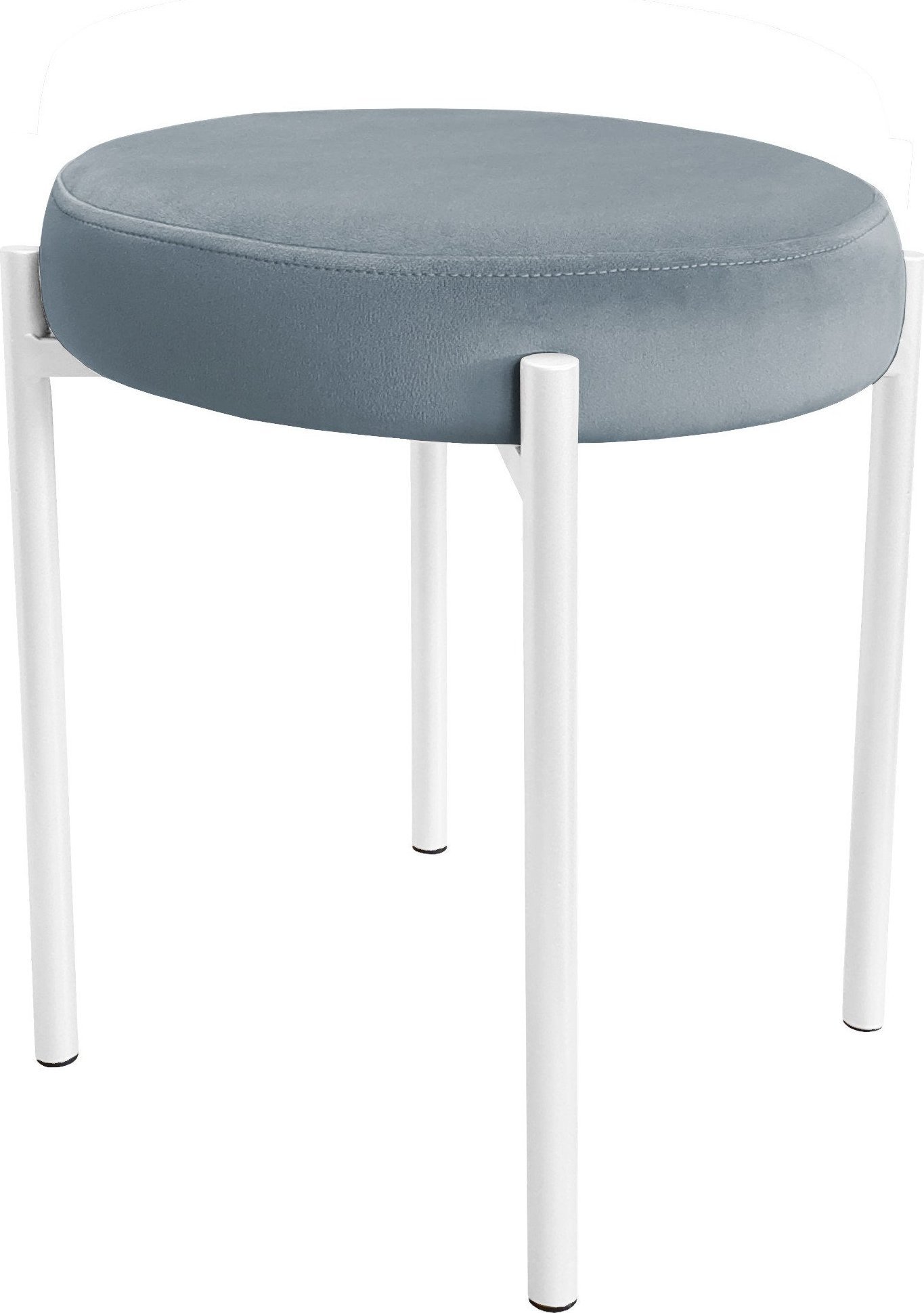 Atos TABORET DIOR STOŁEK LOFT metal podstawa biała BL06