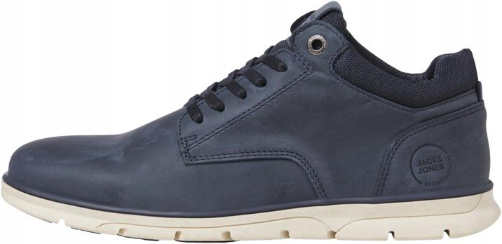 JACK & JONES TRZEWIKI MĘSKIE SKÓRZANE GRANATOWE 41 1J3B