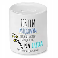 Skarbonki - SKARBONKA KSIĘGOWEJ KSIĘGOWEGO JESTEM KSIĘGOWYM z Nadrukiem ze Zdjęciem - miniaturka - grafika 1