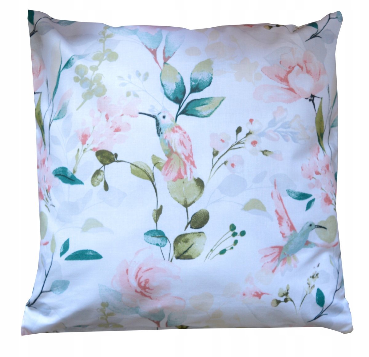 Poszewka na poduszkę dziecięca bawełna dla DZIEWCZYNKI kwiaty KOLIBER 40x40
