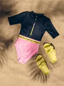 Stroje kąpielowe dla dziewczynek - Reserved - Jednoczęściowy strój kąpielowy - różowy - miniaturka - grafika 1