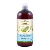 Kosmetyki do kąpieli - Green Pharmacy PHARM POLSKA żel pod prysznic Oliwki i mleko ryżowe 500ml 7 - miniaturka - grafika 1