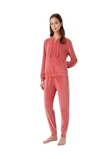 Emporio Armani Damska kurtka Chenille Full Zip Jacket+Pants (2 sztuki), Cynamon, M - Kurtki damskie - miniaturka - grafika 1