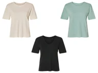 Koszulki i topy damskie - esmara® T-shirt damski z lnem i wiskozą - miniaturka - grafika 1