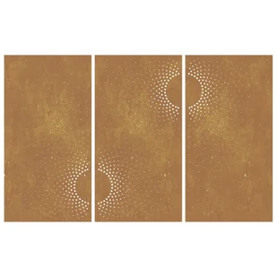 Ogrodowa dekoracja ścienna, 3 cz., 105x55 cm, stal kortenowska Lumarko! - Dekoracje domu - miniaturka - grafika 5