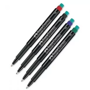 Faber-Castell Multimark F 151399 marker, tusz permanentny, czarny, rozmiar F 152594 - Markery permanentne - miniaturka - grafika 2