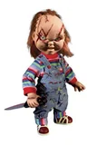 Lalki dla dziewczynek - Laleczka CHUCKY z horroru z dźwiękiem 38 cm MEZCO - miniaturka - grafika 1