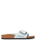 Klapki i japonki damskie - Birkenstock Klapki Madrid Big Buckle Hex 1030364 Błękitny - miniaturka - grafika 1
