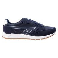 Sneakersy męskie - Męskie Sneakersy HI-TEC TIGAR M000212725 – Granatowy - miniaturka - grafika 1