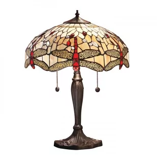 Interior1900 Dragonfly beige 64085 lampa stołowa 2x60W/E27 IP20 - Lampy stojące - miniaturka - grafika 1