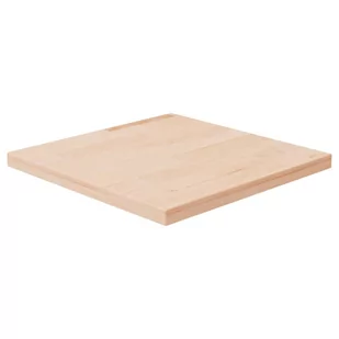 Kwadratowy blat do stolika, 40x40x2,5 cm, surowe drewno dębowe - Blaty meblowe i parapety okienne - miniaturka - grafika 1