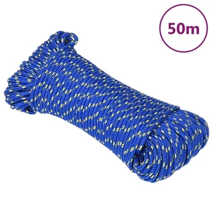 vidaXL Linka żeglarska, niebieska, 5 mm, 50 m, polipropylen - Żeglarstwo - miniaturka - grafika 1