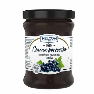 HELCOM Dżem z czarnej porzeczki o obniżonej zawartości cukrów 320g - Dżem - miniaturka - grafika 1