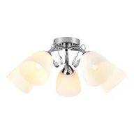 Lampy sufitowe - Pireus lampa sufitowa 5xE27 chrom/biały ML1276 - miniaturka - grafika 1