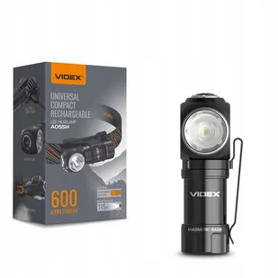 Latarka Videx Led 10W 600lm 5000K akumulator 115m - Latarki - miniaturka - grafika 1