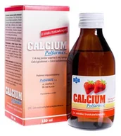 Witaminy i minerały - Polfarmex CALCIUM Syrop o smaku truskawkowym 150ml - miniaturka - grafika 1