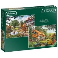 Puzzle - Falcon Puzzle 2x1000 Piękny letni dzień G3 - miniaturka - grafika 1