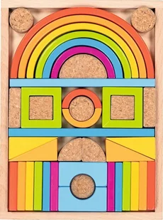 Drewniana układanka 3D z 40 klocków Goki - Układanki dla dzieci - miniaturka - grafika 1