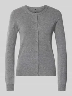 Kurtka o kroju slim fit z dzianiny z mieszanki wiskozy model ‘NORA’ - Swetry damskie - miniaturka - grafika 1