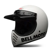 Kaski motocyklowe - Kask Integralny BELL Moto-3 Classic Złamany BiałyM - miniaturka - grafika 1