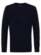 Bluzy męskie - Petrol Industries - Męska bluza – męska bluza z okrągłym dekoltem, granatowy (Midnight Navy), XL - miniaturka - grafika 1