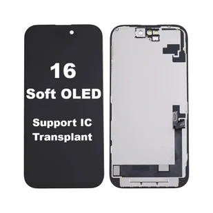 Wyświetlacz LCD ekran dotyk digitizer do Apple iPhone 16 (Soft OLED) (Wymienny IC) - Części serwisowe do telefonów Wyświetlacz LCD ekran dotyk digitizer do Apple iPhone 16 (Soft OLED) (Wymienny IC) - Części serwisowe do telefonów - miniaturka - grafika 1