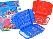 Gry planszowe - Jokomisiada Gra STATKI bitwa morska MINI gra logiczna GR0373 - miniaturka - grafika 1