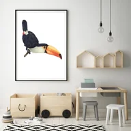 Wyposażenie pokoiku dziecięcego - Plakat dla dzieci safari tukan - miniaturka - grafika 1