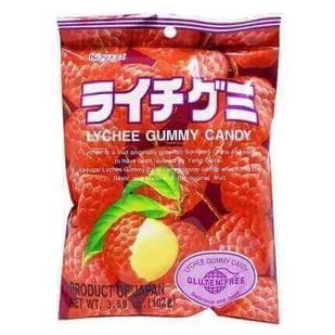 Kasugai Lychee Gummy Candy 102g - Żelki - miniaturka - grafika 1