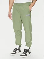Spodnie męskie - Karl Kani Joggery Essentia 60060039 Zielony Regular Fit - miniaturka - grafika 1