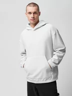 Bluzy męskie - Polar oversize nierozpinany z kapturem męski Outhorn OTHWSS24TFLEM259-26S Szary - miniaturka - grafika 1