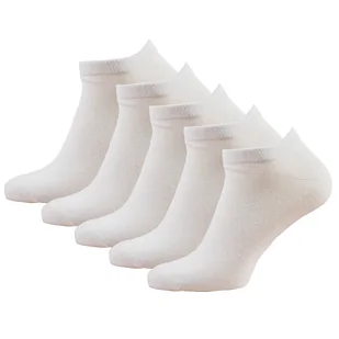 Komplet 5 par skarpetek stopek, rozmiar 43/46, białe - Skarpetki męskie - miniaturka - grafika 1