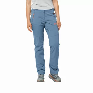 Spodnie sportowe damskie - Damskie spodnie softshellowe Jack Wolfskin GLASTAL PANTS W elemental blue - 44S - grafika 1